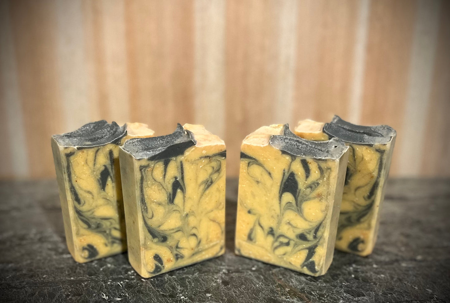 “Cavalier” Tallow & Sheep Milk Soap w/Turmeric & Activated Charcoal