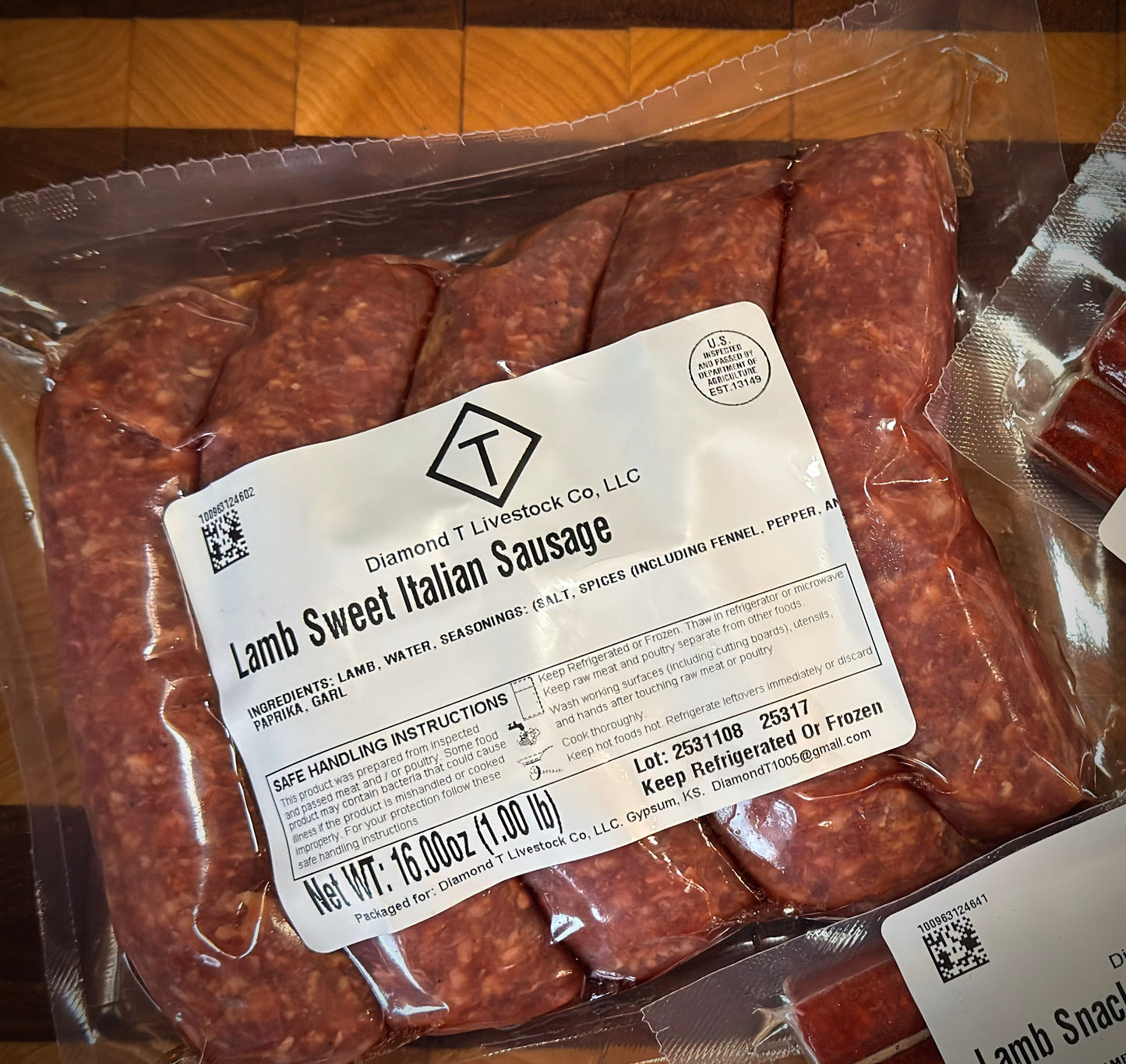 Lamb Sausage