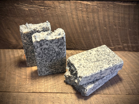 UNSCENTED Tallow & Sheep Milk Soap w/Activated Charcoal