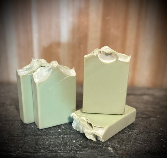 “Oakmoss & Sandlewood” Tallow & Aloe Soap w/French Green Clay