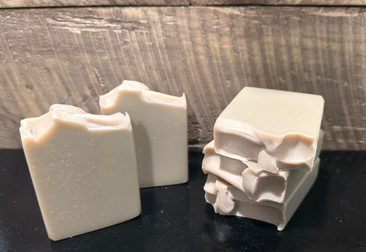 HERBAL CALM Tallow & Sheep Milk Soap w/Chamomile & Calendula Petal Infused Oil & Brazilian Purple Clay