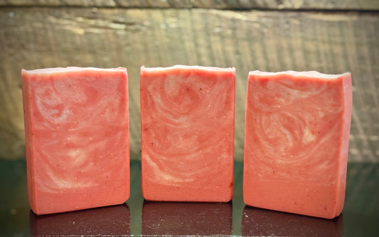 “Wild Berry Tulips” Tallow & Sheep Milk Soap w/Kaolin Clay